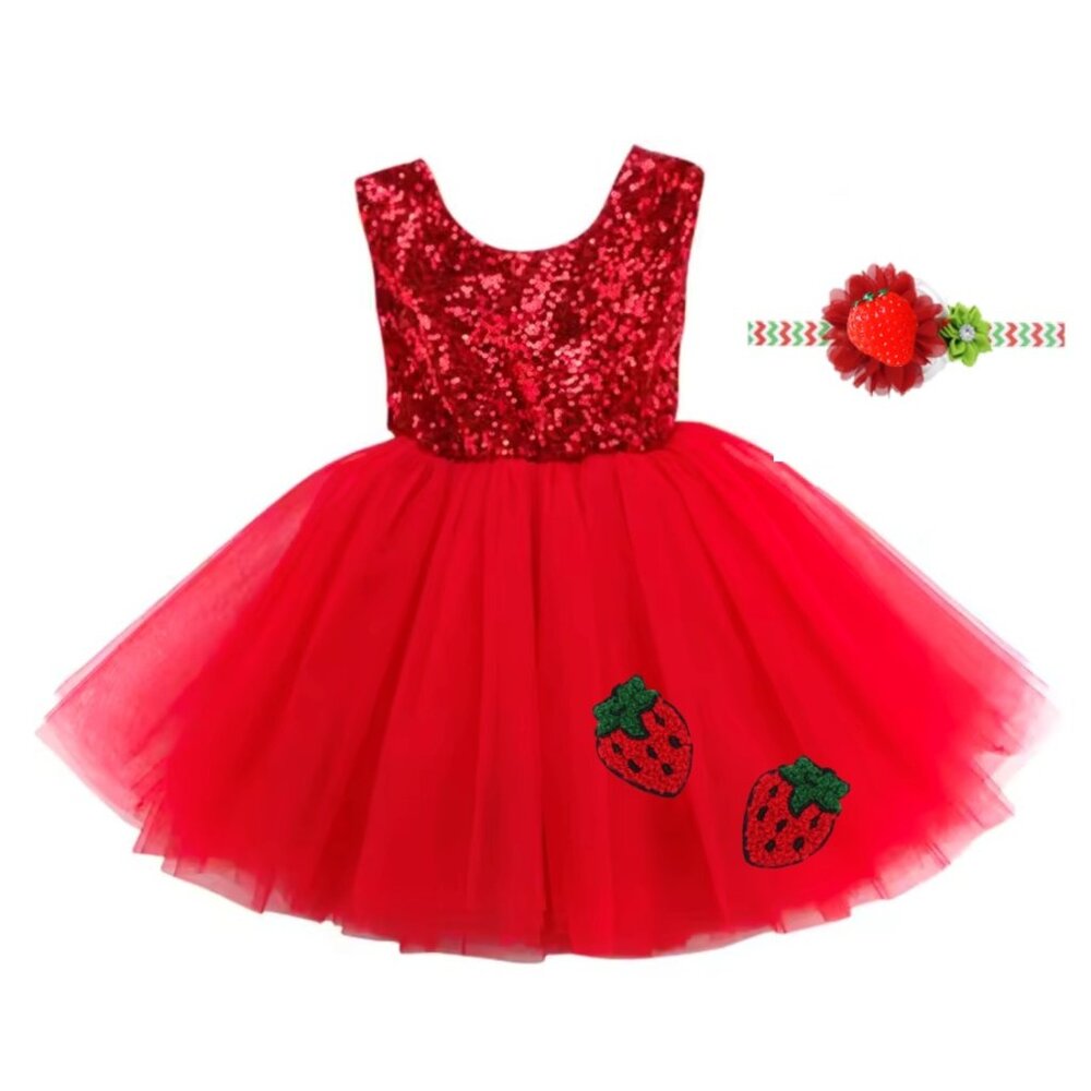 Strawberries Dress Smash Cake Birthday Strawberry Clothes Berries Outfit